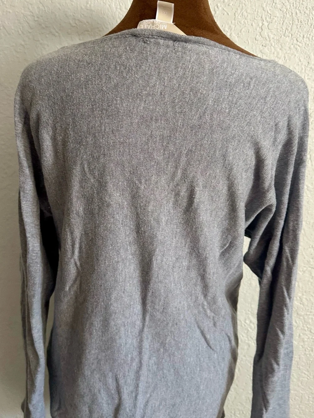 Michael Kors Light Gray Boatneck Sweater